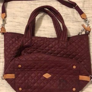 My Wallace medium Sutton bag in burgundy